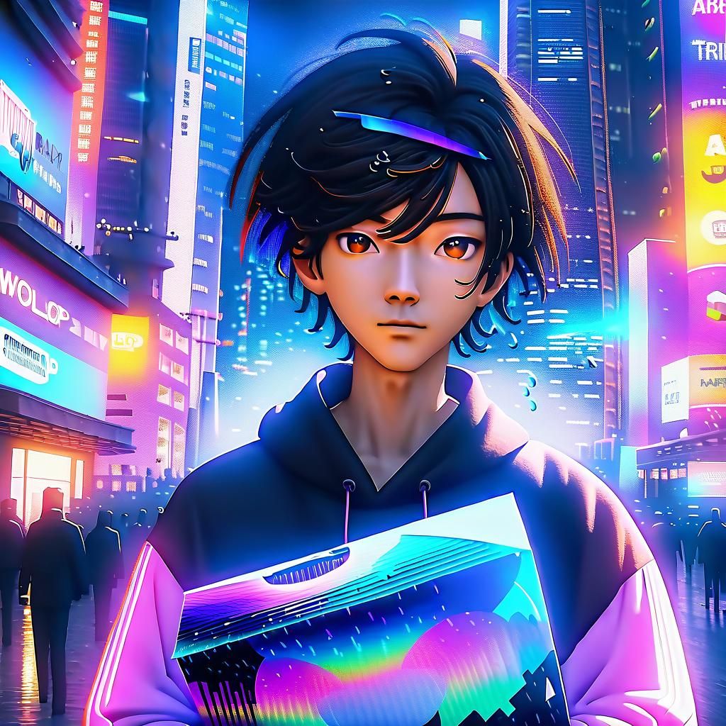 Rainbow Coughdrops in Anime Style