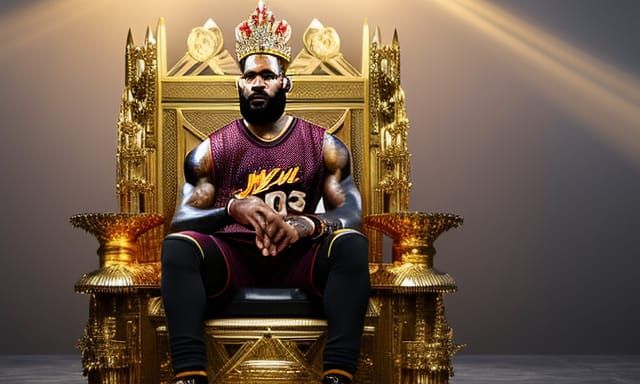 King James And His Crown Ruling Over The NBA