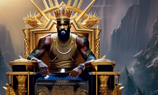 King James And His Crown Ruling Over The NBA