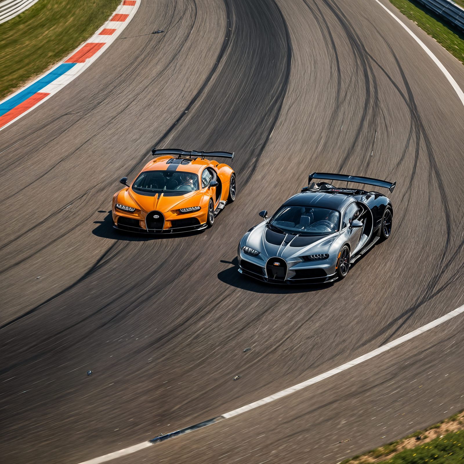 Bugatti Chiron vs McLaren in Circuit Racing