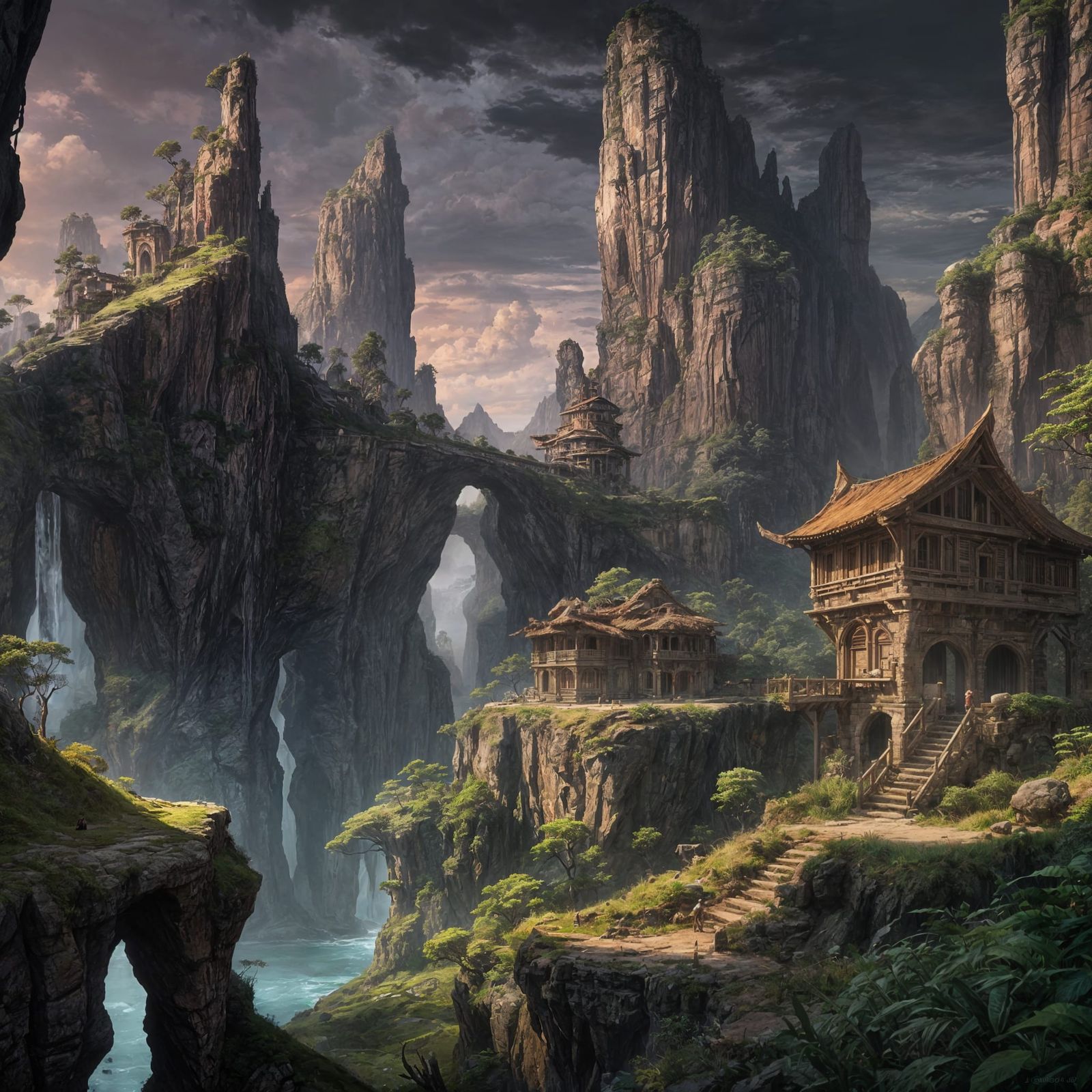 Vibrant Landscape Concept Art