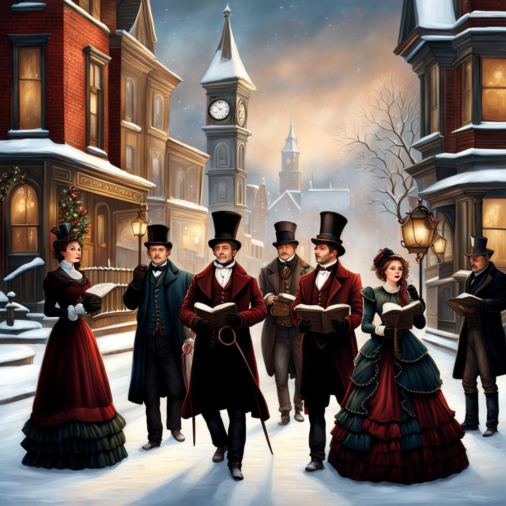Victorian carolers