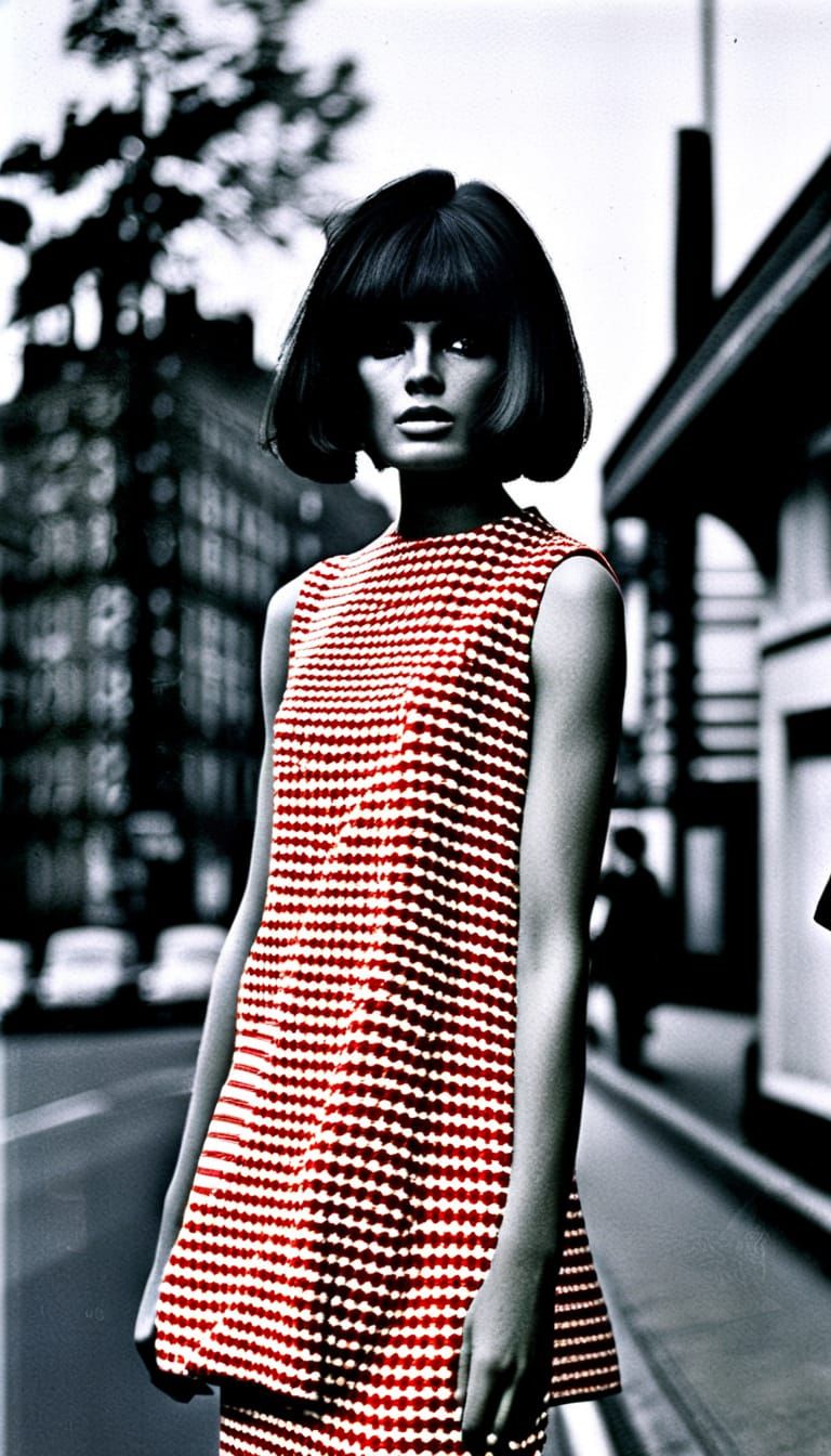 David Bailey 1966 fashion photography Vogue magazine, Mod style.
