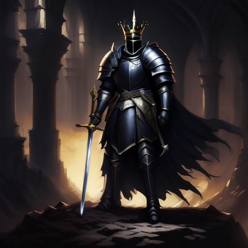 Solo Knight in War, 3D Anime Art