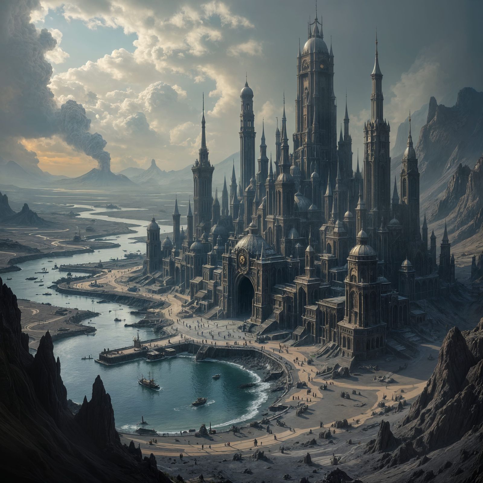 Dragonbone Boondocks: City in Volcanic Wasteland