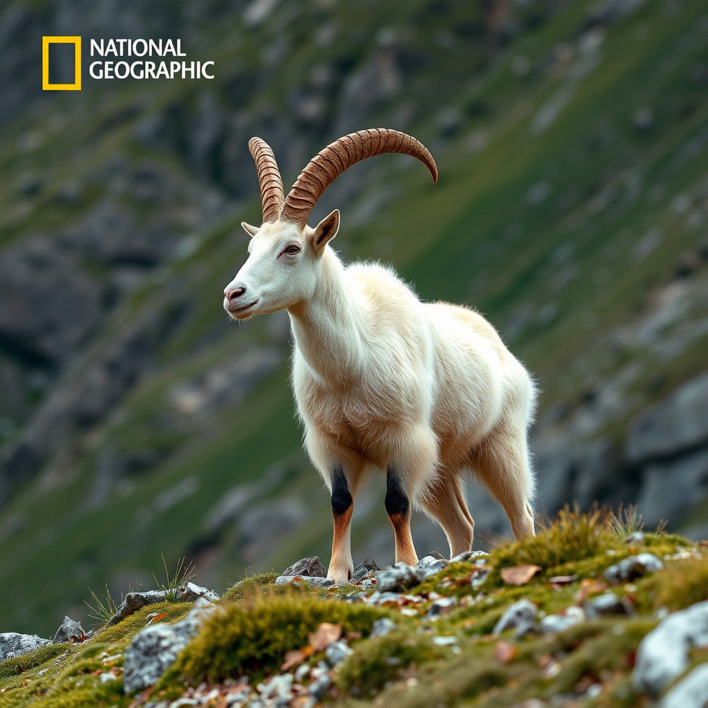 Majestic Mountain Goat: A National Geographic Photo