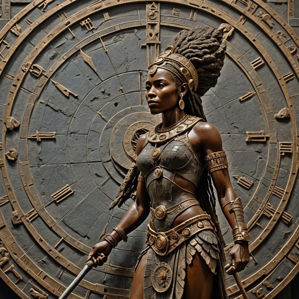 Lucy as Titan on Celestial Clock