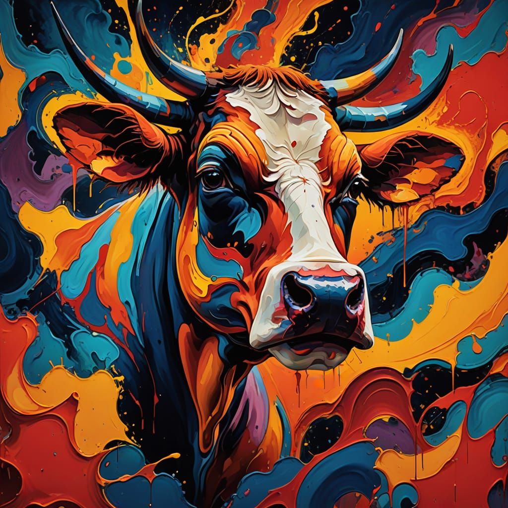 Surreal Abstract Dreamscape of Chaos and Distortion