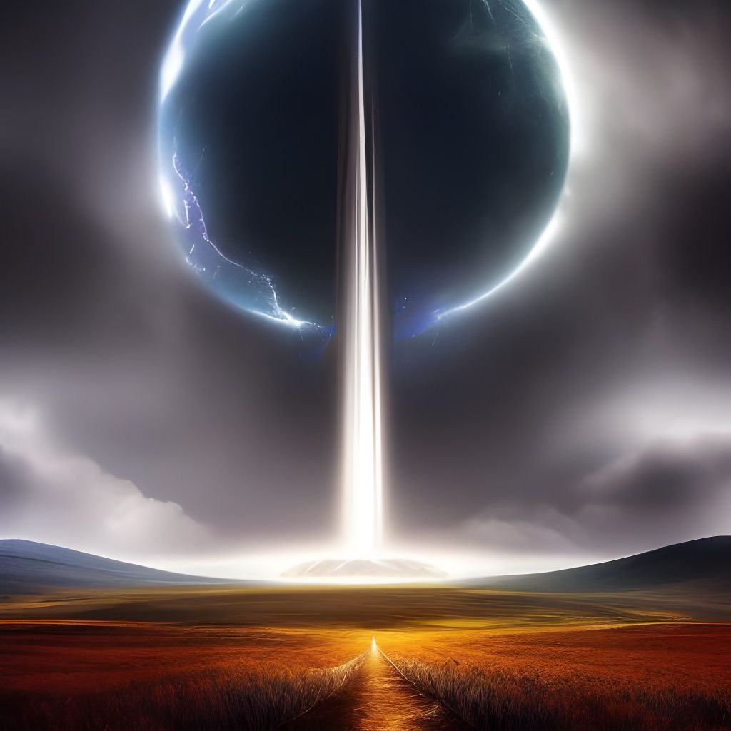 Zeus, God of Sky and Thunder in Storm