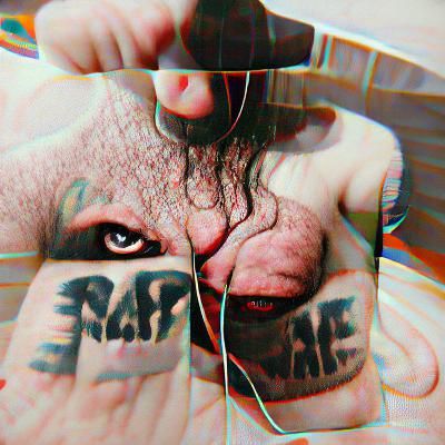 Distorted and Disturbing AI Image