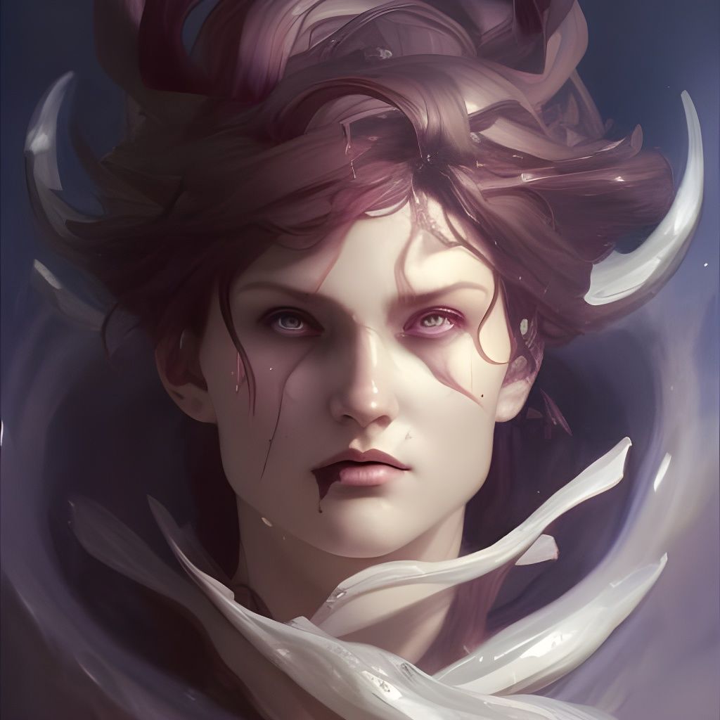 Detailed Portrait of Demonic Eldridge Charybdis