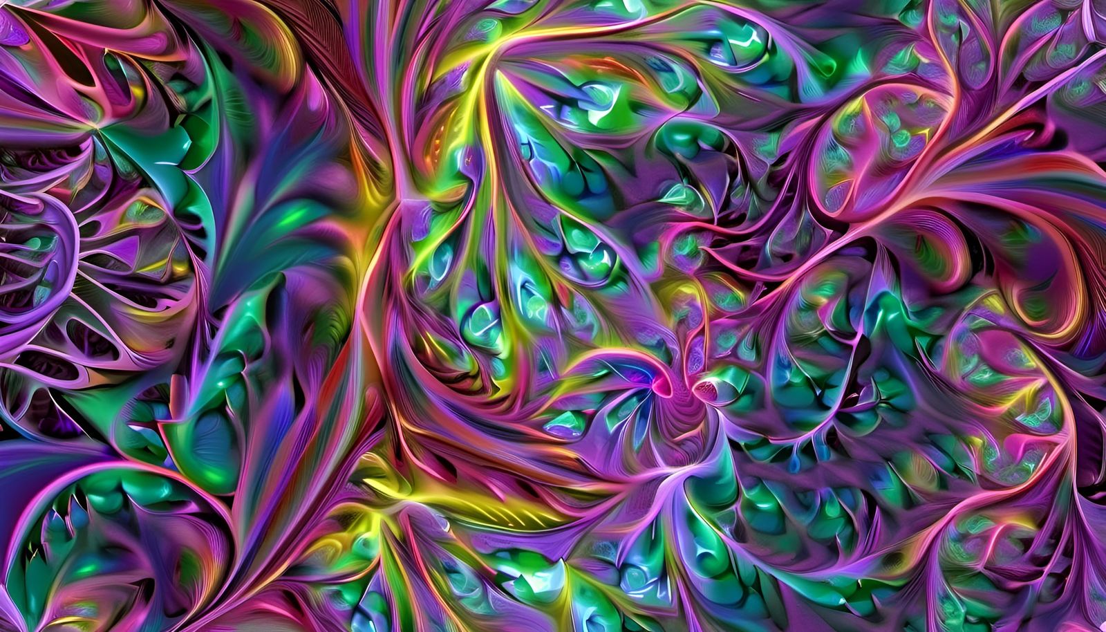 Opalescent Sci-Fi Fractal Design in 3D