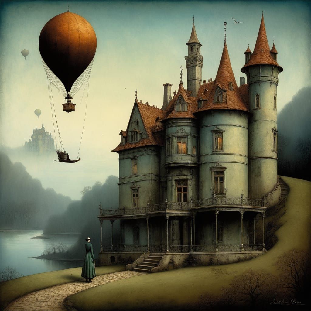Whimsical Girl Steals from Manor in Playful Heist