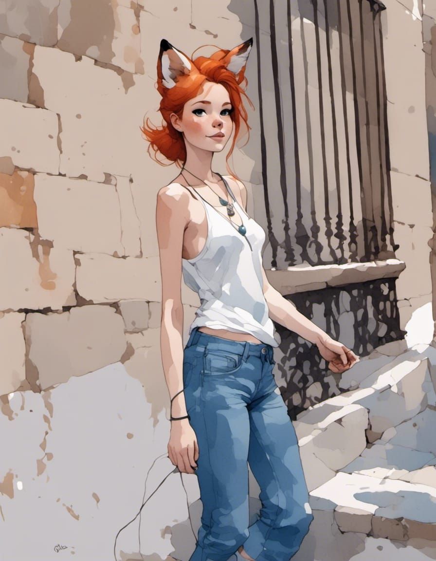 Adorable Fox-girl VIXEN: "Hi! What's up?"