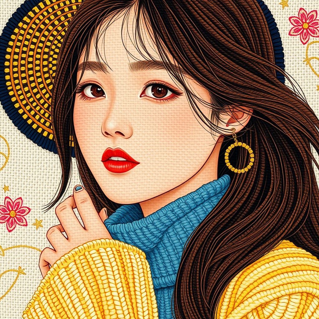 Miyeon (Woven tapestry surrealism)