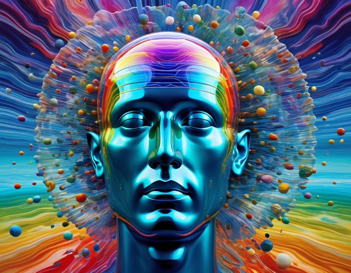 Surreal Psychedelic Exploration of Inner Thoughts