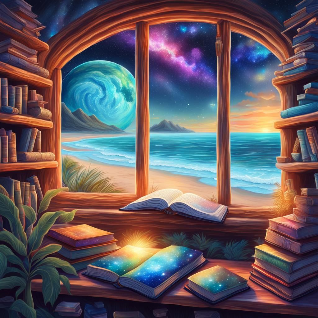 Cozy Window Seat Overlooking Sandy Beach