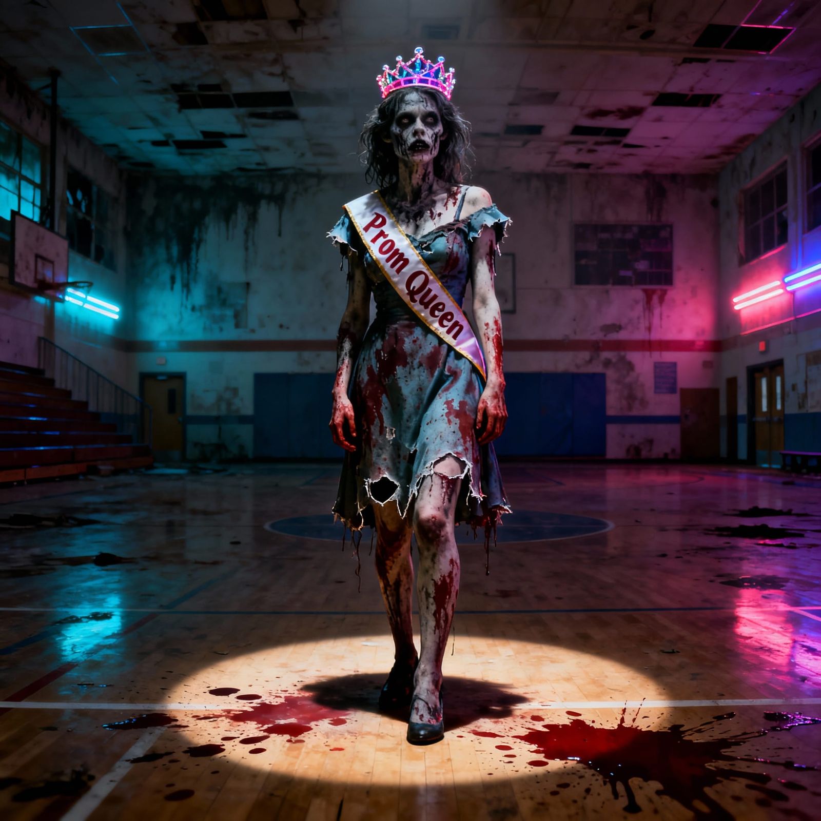 Zombie Prom Queen in Spotlight