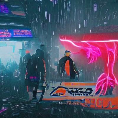 Naruto in Cyberpunk 2099 Neon City