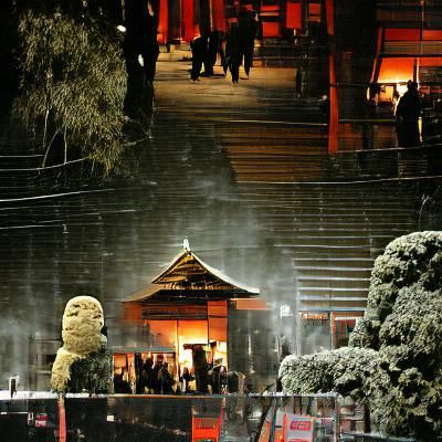 Night at Kyoto Shrine of Buddha