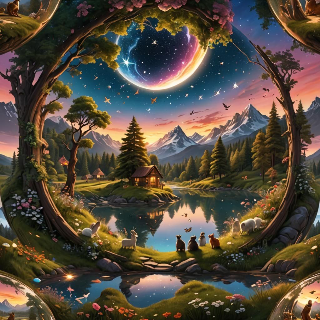 Enchanted Forest Wedding in Glass Sphere