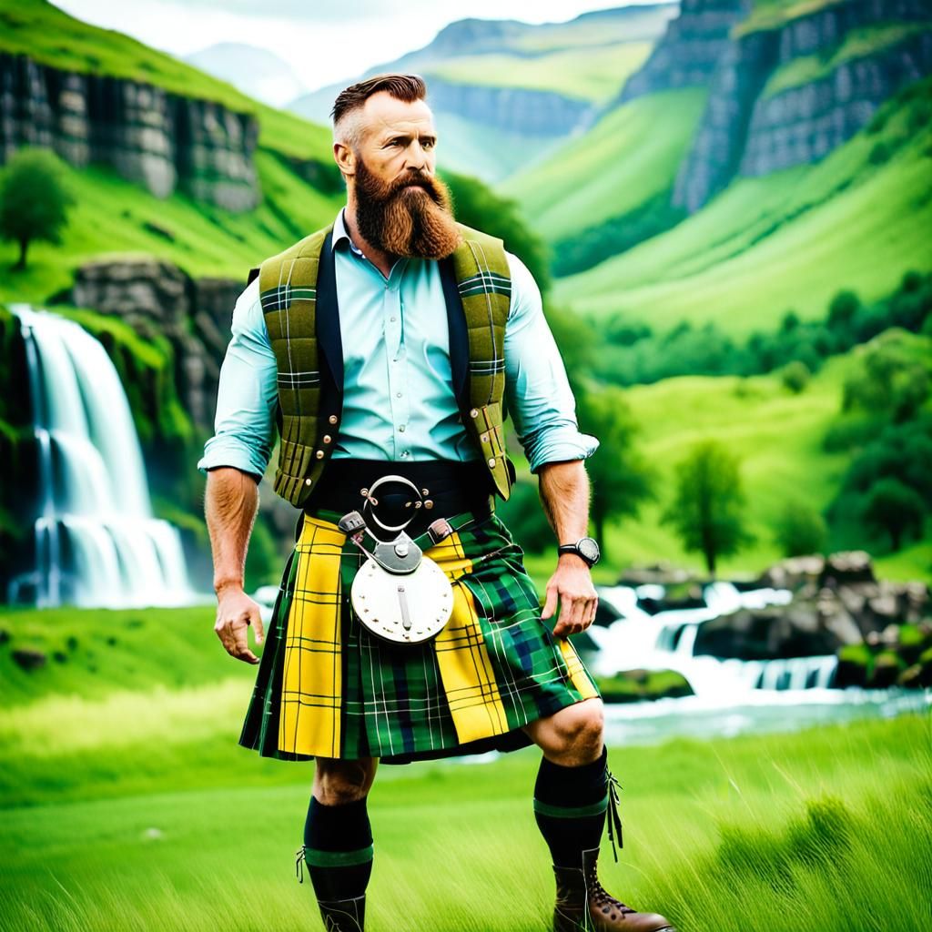 Scottish Man in Kilt: Professional Photography