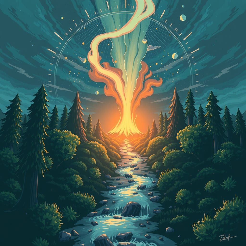 Cinematic Film Still with Grain and Vignette Effect