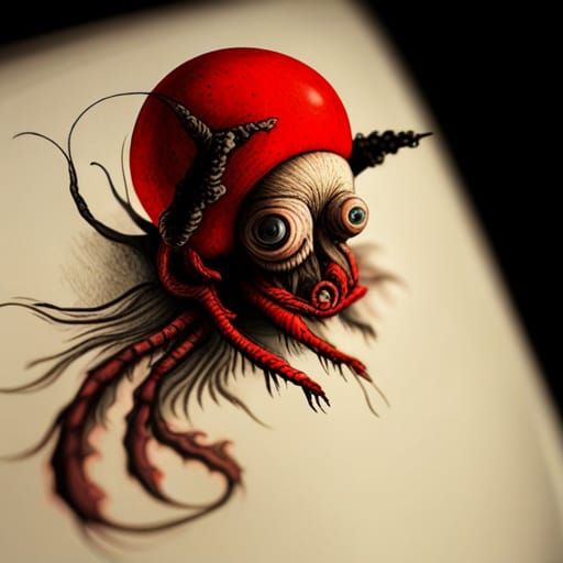 Creepy Insectoid Alien Among the Stars