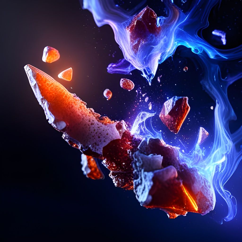 Cosmic Energy Emanates from Shattered Glass Shards