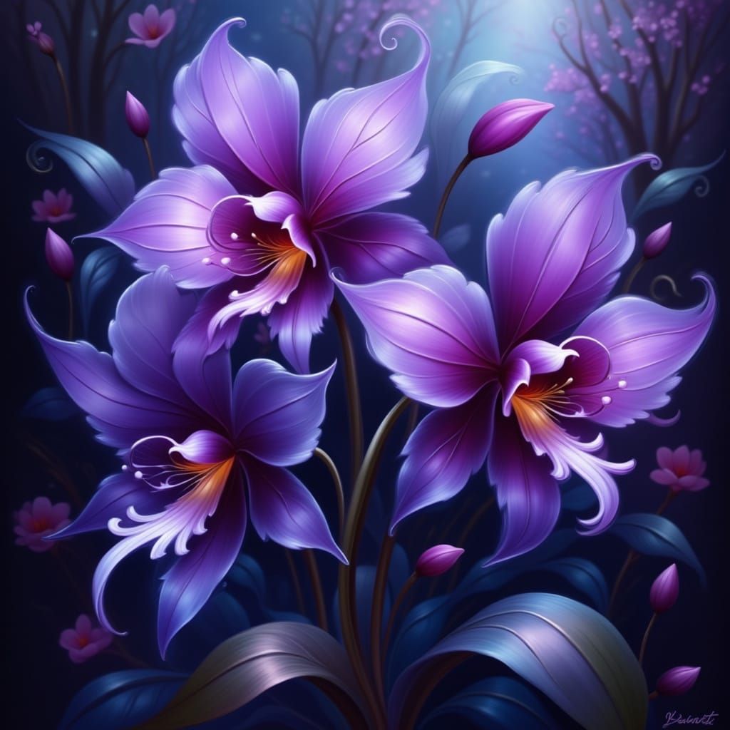 Orchid in Mystical Bloom