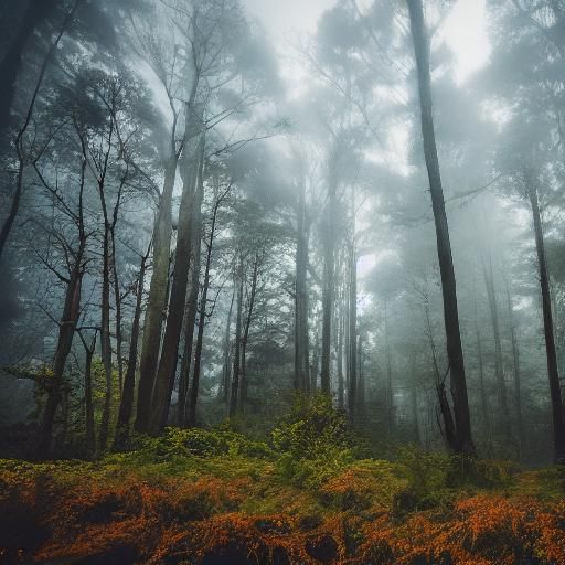 Dramatic Stormy Forest Scene in Cinematic Style