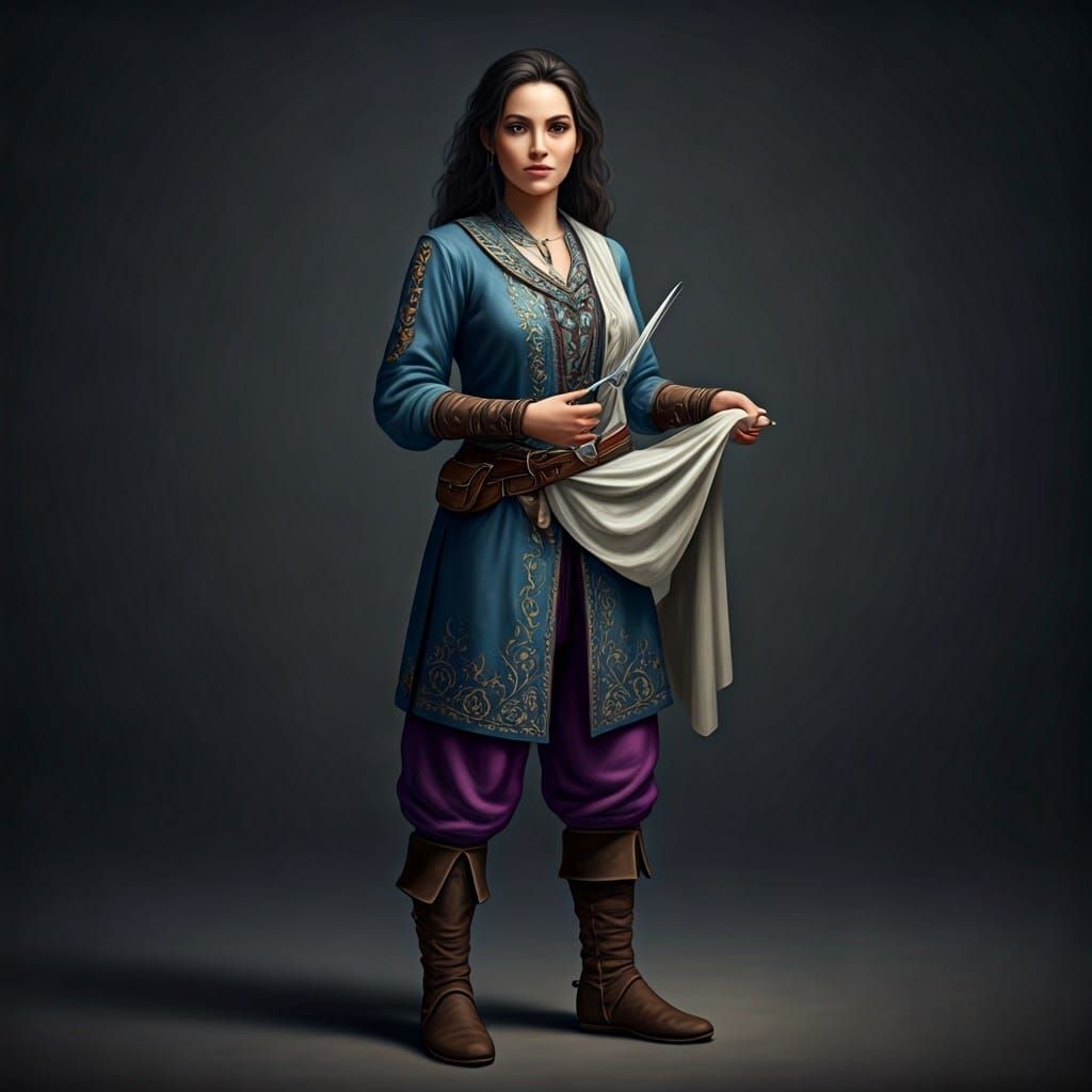 Maiden Tailor in High Fantasy Attire