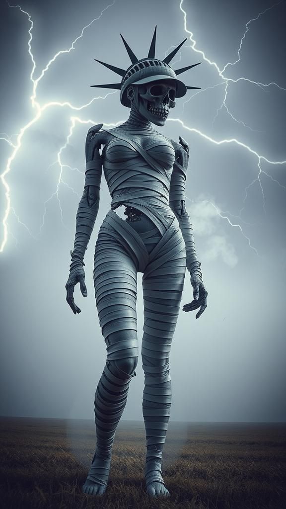 Double Exposure, Abstract Body, Slightly bent knees, twisted...