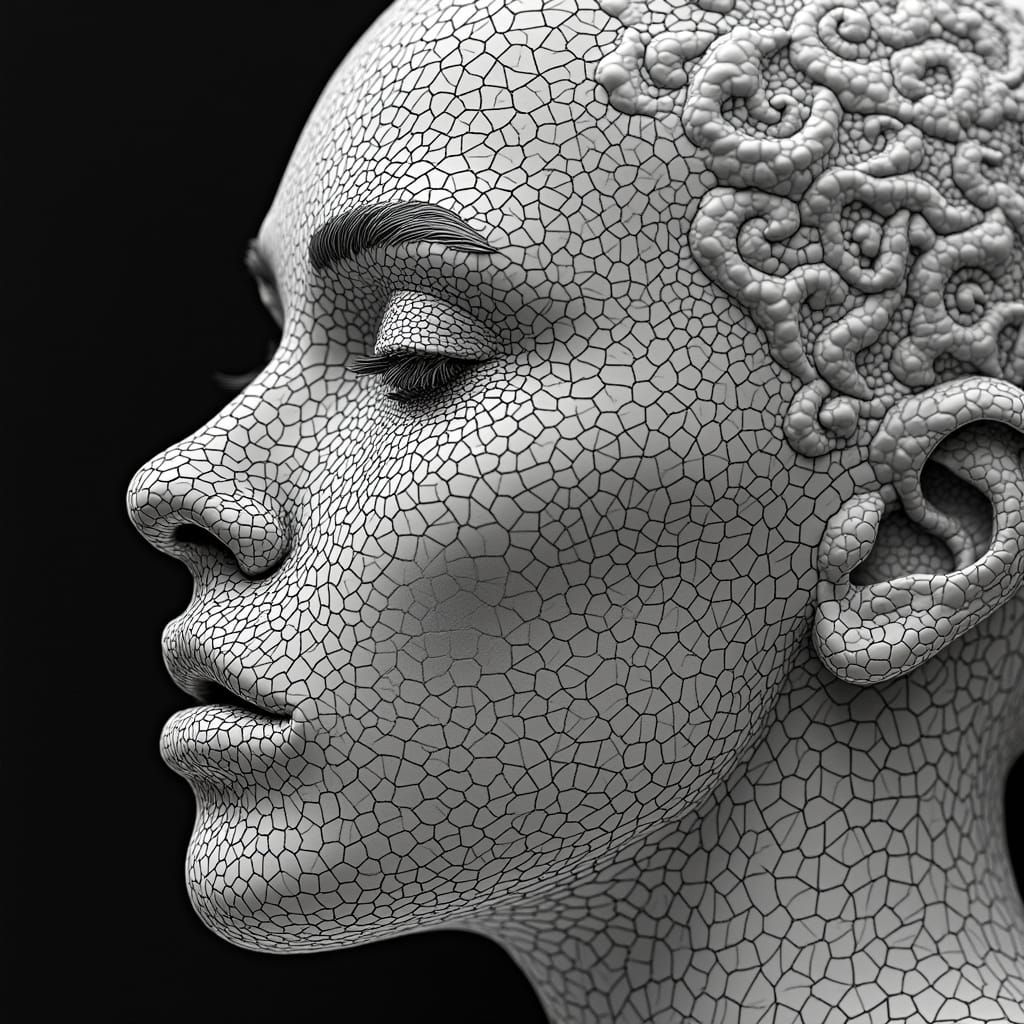 Stunning Line Art Masterpiece with Geometric Precision