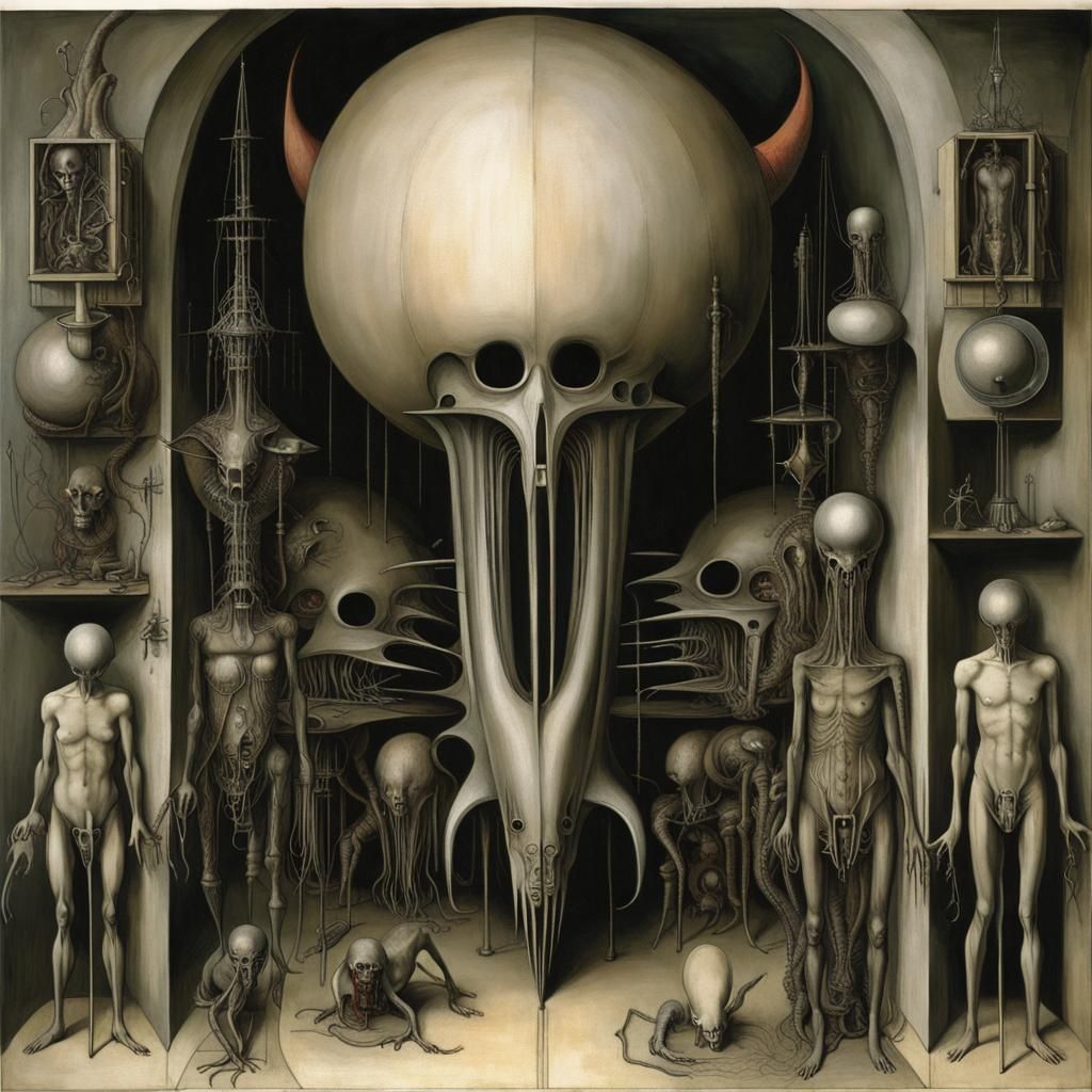 Eldritch Carnage in Hieronymus Bosch Style