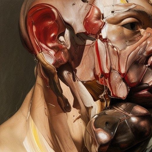 Contemporary Portrait in Jenny Saville Style