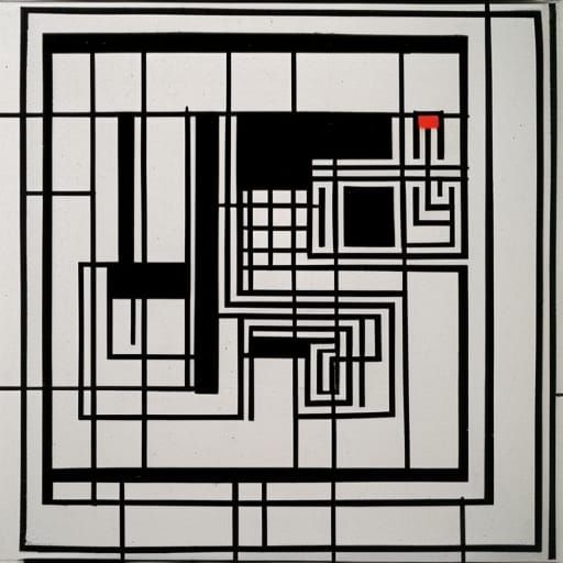 Meditators in Cave on Skateboard: Linocut Style