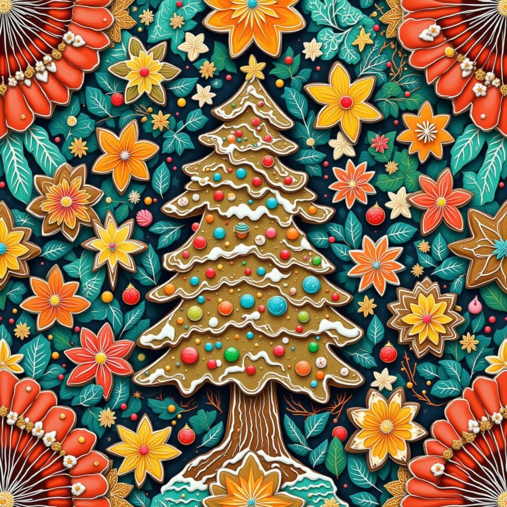 Festive Christmas Cookies in Kinetic Style