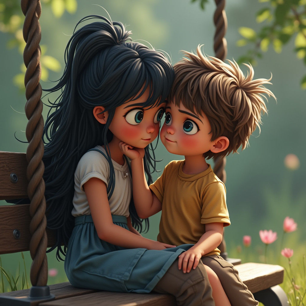 Children's Fantasy: A Moment of Joy in the Park