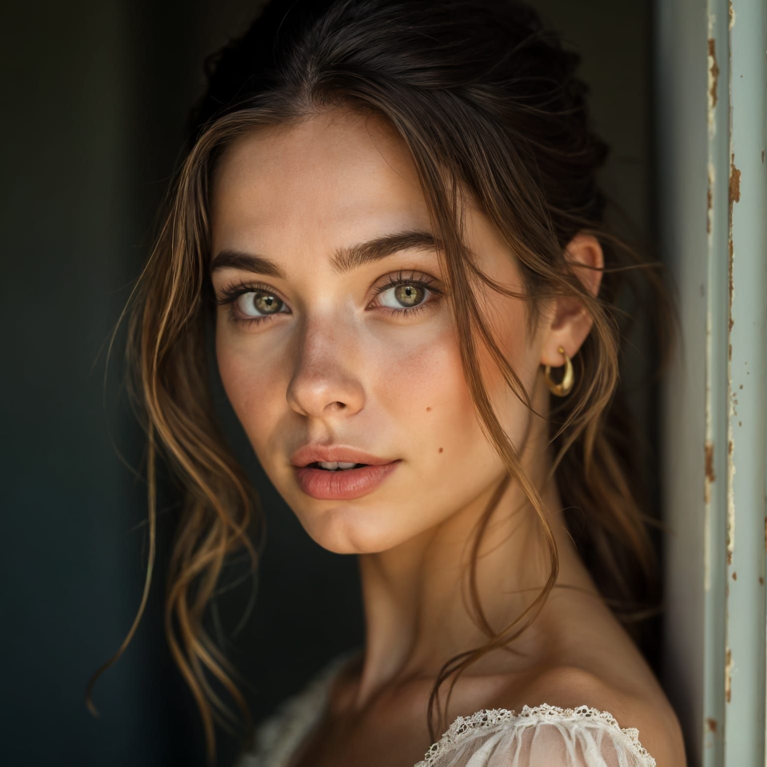 Confident Woman in Hyper-Realistic Portrait