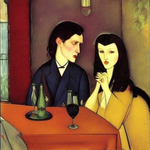 Vampire Lord with Cats: Dark Fantasy Art