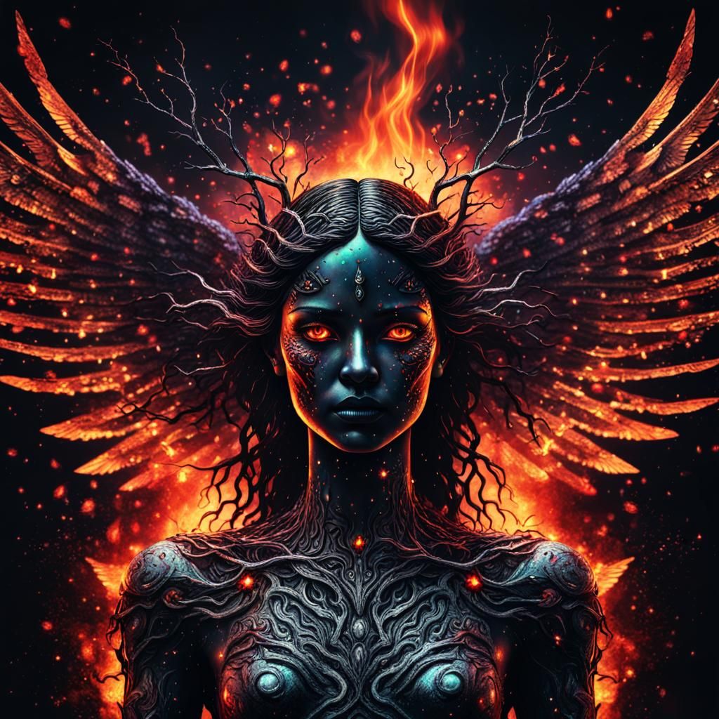 Eerie Goddess of Sparks and Shadows