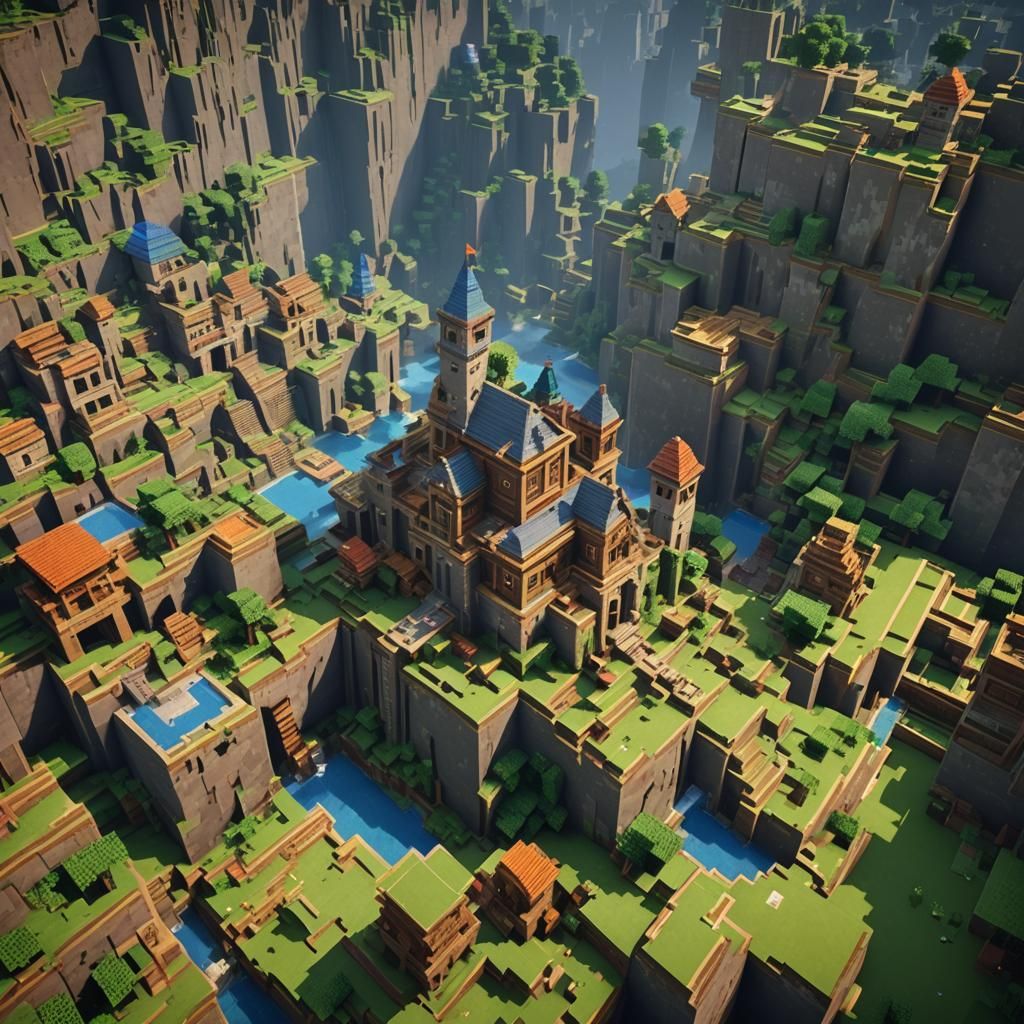 Minecraft 3D Game Cinematic Graphics in 8K