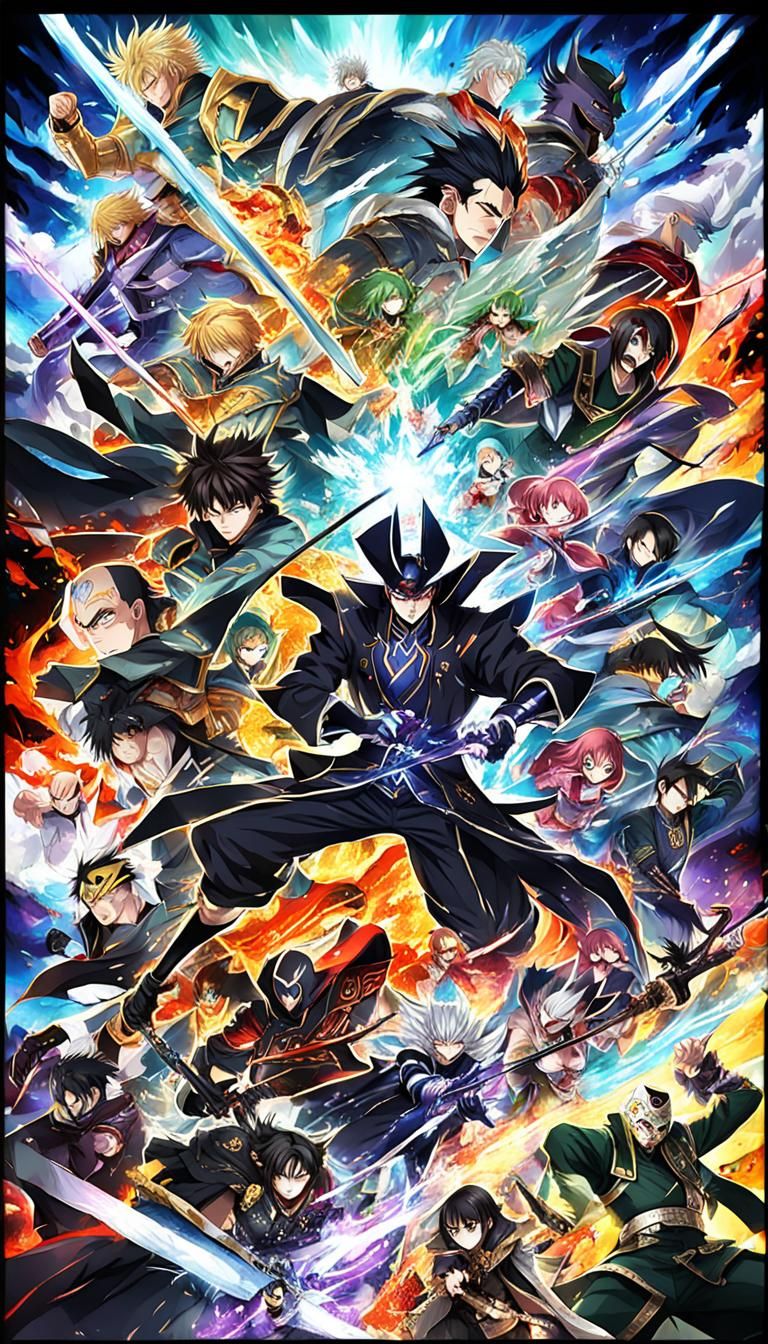 Anime Villain Showdown: Japanese Manga Style