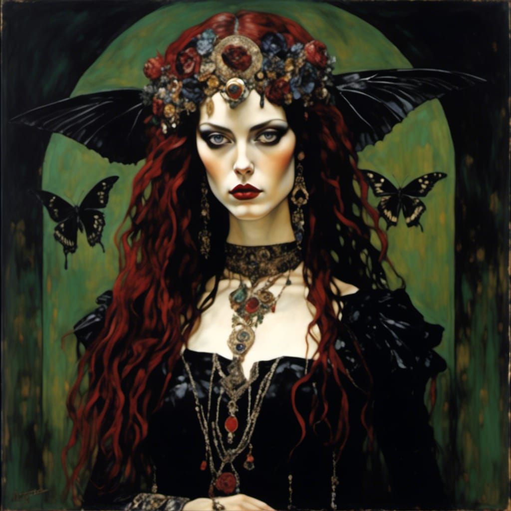 Bohemian Gothic Princess in Artistic Styles