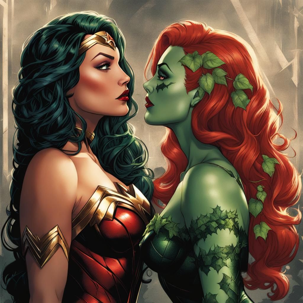 Poison Ivy Charms Wonder Woman