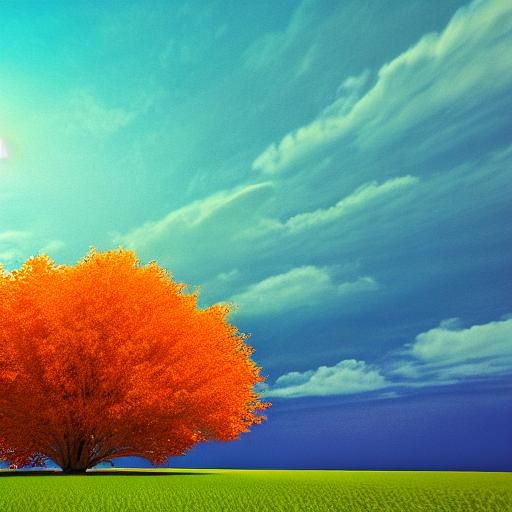 Hyper-Realistic Orange Color in HDR Photography