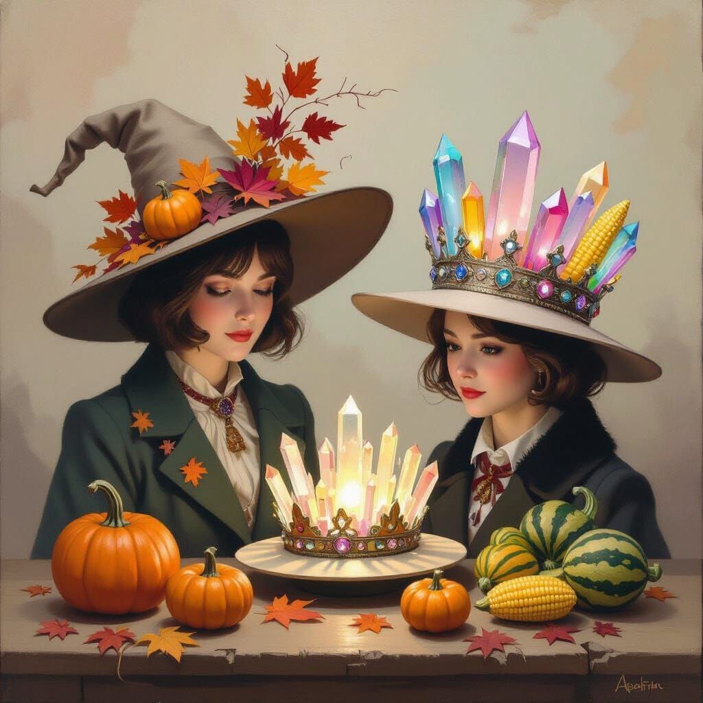 Whimsical Hat Maker Displaying Unique Creations