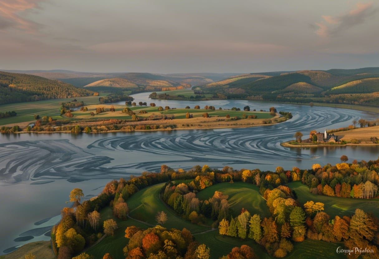 Epic Landscape of Bakota on the Dnister River