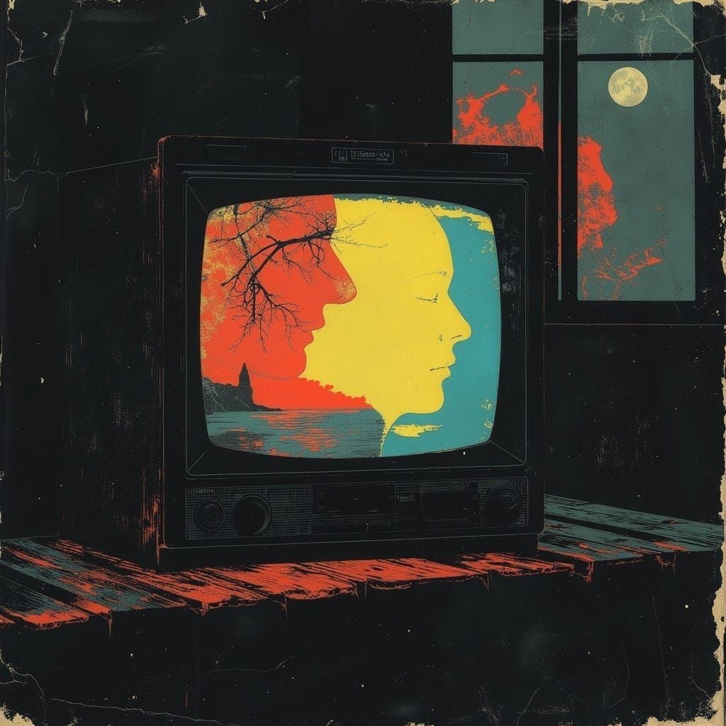 Luminescent TV in Anime Style